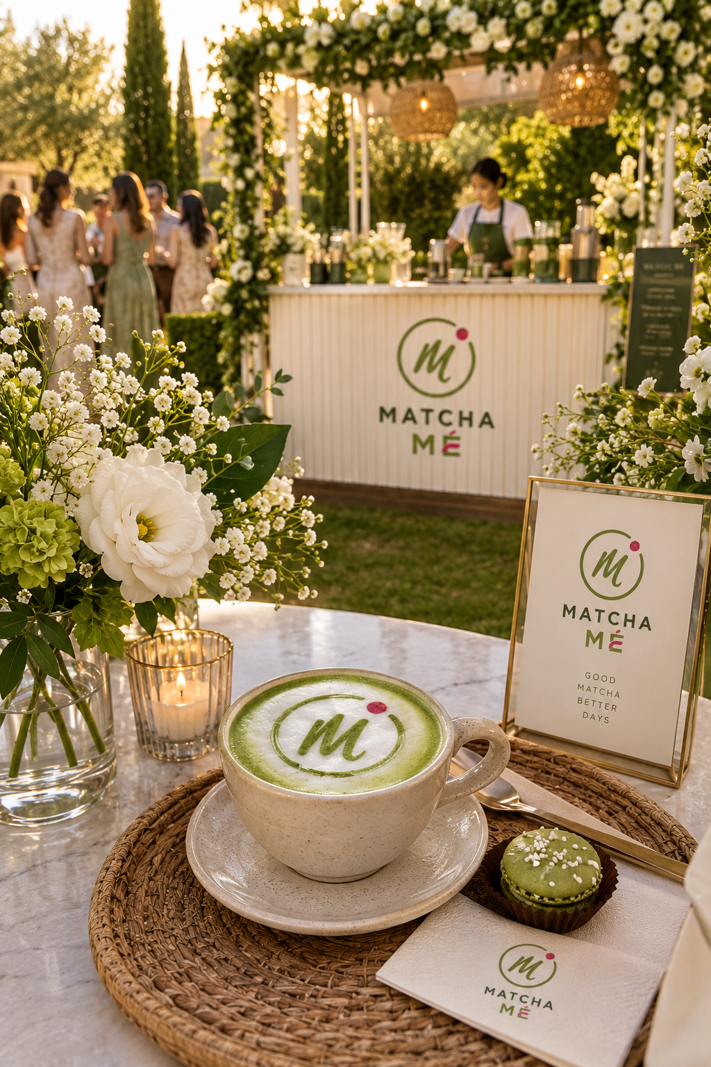 Elegant outdoor catering event
